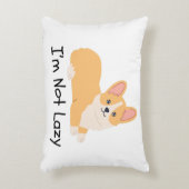 私は怠惰な犬のミームアクセント枕ではない アクセントクッション (正面(垂直))