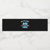 私は怠惰な青い猫救の贈り物の猫好きではない ペットボトルラベル (シングルラベル)