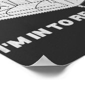 私は怠惰に休むことに興味がないおもしろい ポスター (角)