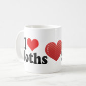 私は怠惰を愛します コーヒーマグカップ (正面左)