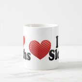 私は怠惰を愛します コーヒーマグカップ (中央)