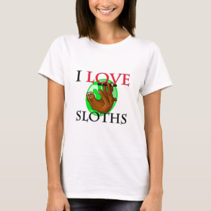 私は怠惰を愛します Tシャツ