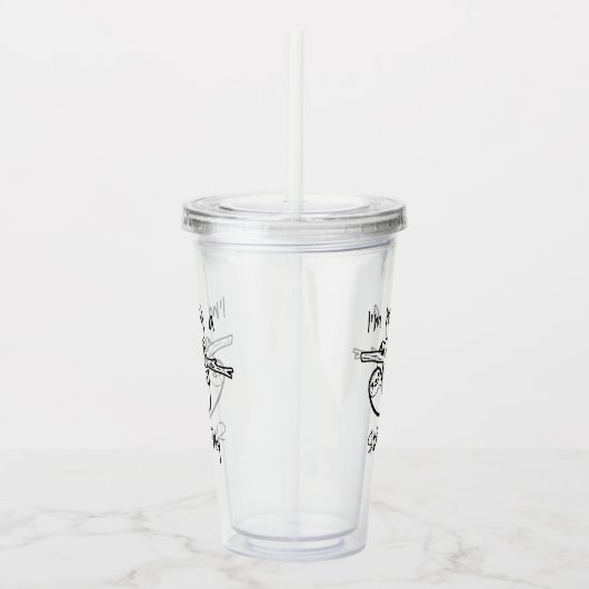 私は怠惰日を過しています アクリルタンブラー (右)