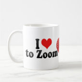 私は急上昇することを愛します コーヒーマグカップ (左)