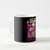 私は性別を持っていない私は不安を持っているバイナリでない コーヒーマグカップ (正面左)