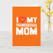 私は性転換者のお母さんを愛している カード (黄色い花)