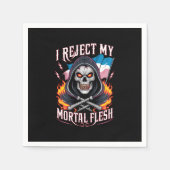 私は性転換LGBTQを拒む スタンダードカクテルナプキン (正面)