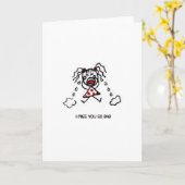 私は恋しく思あなたが悪いグリーティングカード カード (黄色い花)