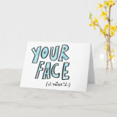 私は恋しく思あなたの顔あいさつ恋しく思きカードよ カード (黄色い花)