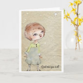 私は恋しく思あなた、すべてである – グリーティングカード (黄色い花)