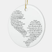 私は恋しく思あなた – 壊れた分離ハート セラミックオーナメント (左)