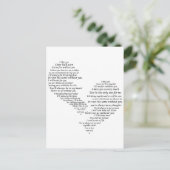 私は恋しく思あなた – 壊れた分離ハート ポストカード (スタンド正面)