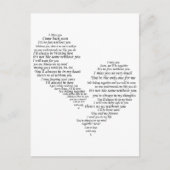 私は恋しく思あなた – 壊れた分離ハート ポストカード (正面)