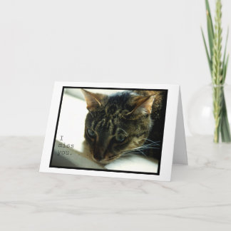 私は恋しく思います カード