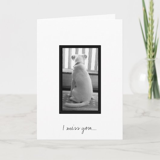 私は恋しく思います…. カード (正面)