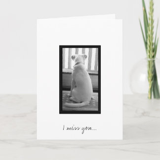 私は恋しく思います…. カード