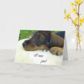 私は恋しく思います カード (黄色い花)