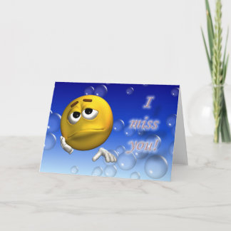 私は恋しく思います カード