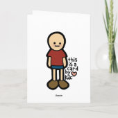 私は恋しく思います カード (裏面)