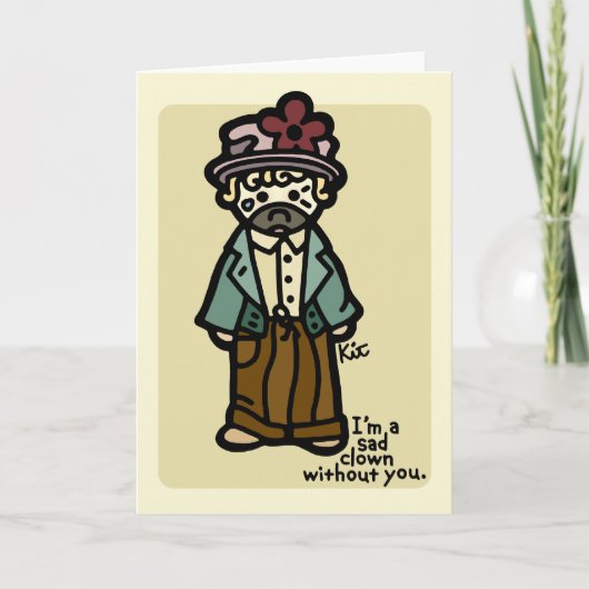 私は恋しく思います カード (正面)