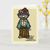 私は恋しく思います カード (黄色い花)