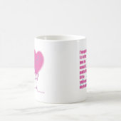 私は恋しく思います コーヒーマグカップ (中央)