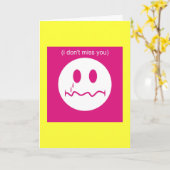 私は恋しく思いません カード (黄色い花)