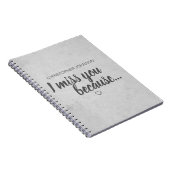 私は恋しく思お前を…悲しみ記念ジャーナル ノートブック (右側)