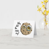 私は恋しく思お母さんクッキーのジョーク カード (黄色い花)