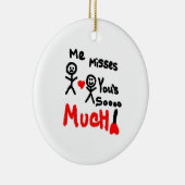 私は恋しく思たん漫画 セラミックオーナメント (右)