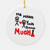 私は恋しく思たん漫画 セラミックオーナメント (裏面)