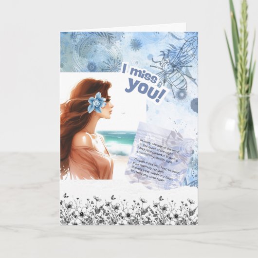 私は恋しく思カード サンキューカード (正面)