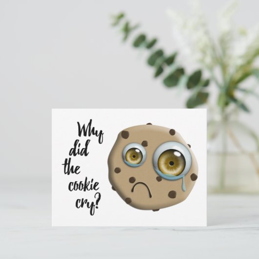 私は恋しく思クッキーのジョーク ポストカード (スタンド正面)