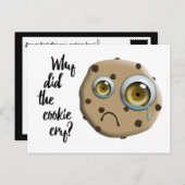 私は恋しく思クッキーのジョーク ポストカード (正面/裏面)