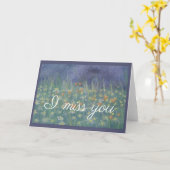 私は恋しく思デイジー カード (黄色い花)