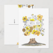 私は恋しく思フローラ ポストカード (正面/裏面)