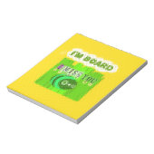 私は恋しく思ボード：文字引用文アートおもしろい ノートパッド (回転)