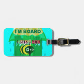 私は恋しく思ボード:文字引用文アートおもしろい ラゲッジタグ (正面横)