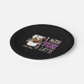 私は恋しく思ラテ ペーパープレート (アングル)