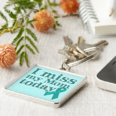 私は恋しく思今日お母さん（卵巣がん） キーホルダー (側面)