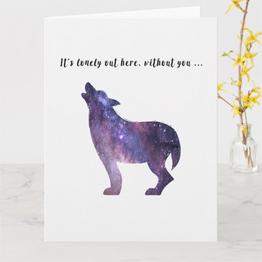 私は恋しく思君 カード (黄色い花)