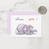 私は恋しく思君 ノートカード (正面/裏面インサイチュ)