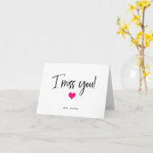 私は恋しく思君 |ハート付きの背景色 カード (黄色い花)