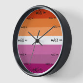 私は恋しく思君 壁時計 (傾斜)