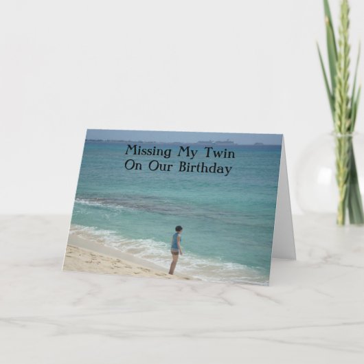 私は恋しく思私たちの誕生日で カード (正面)