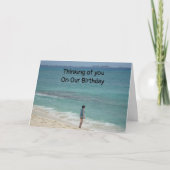 私は恋しく思私たちの誕生日で カード (正面)