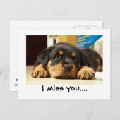 私は恋しく思葉書を発行する ポストカード (正面/裏面)