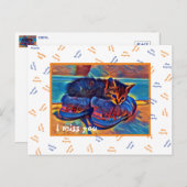 私は恋しく思「抱擁を送る」 ポストカード (正面/裏面)