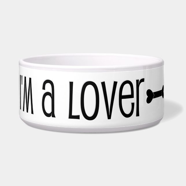 「私は恋人でビターじゃない」ペットボウル ボウル (左)