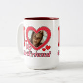 私は恋人の彼氏の妻の夫の写真が大好き ツートーンマグカップ (正面左)